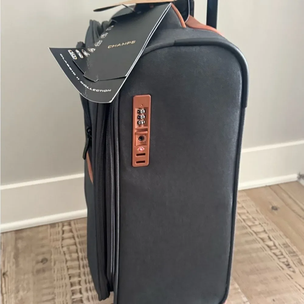 CHAMPS Classic II Collection 1-piece Softside Luggage  suitcase 24”Grey GREY